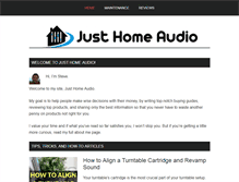 Tablet Screenshot of justhomeaudio.com